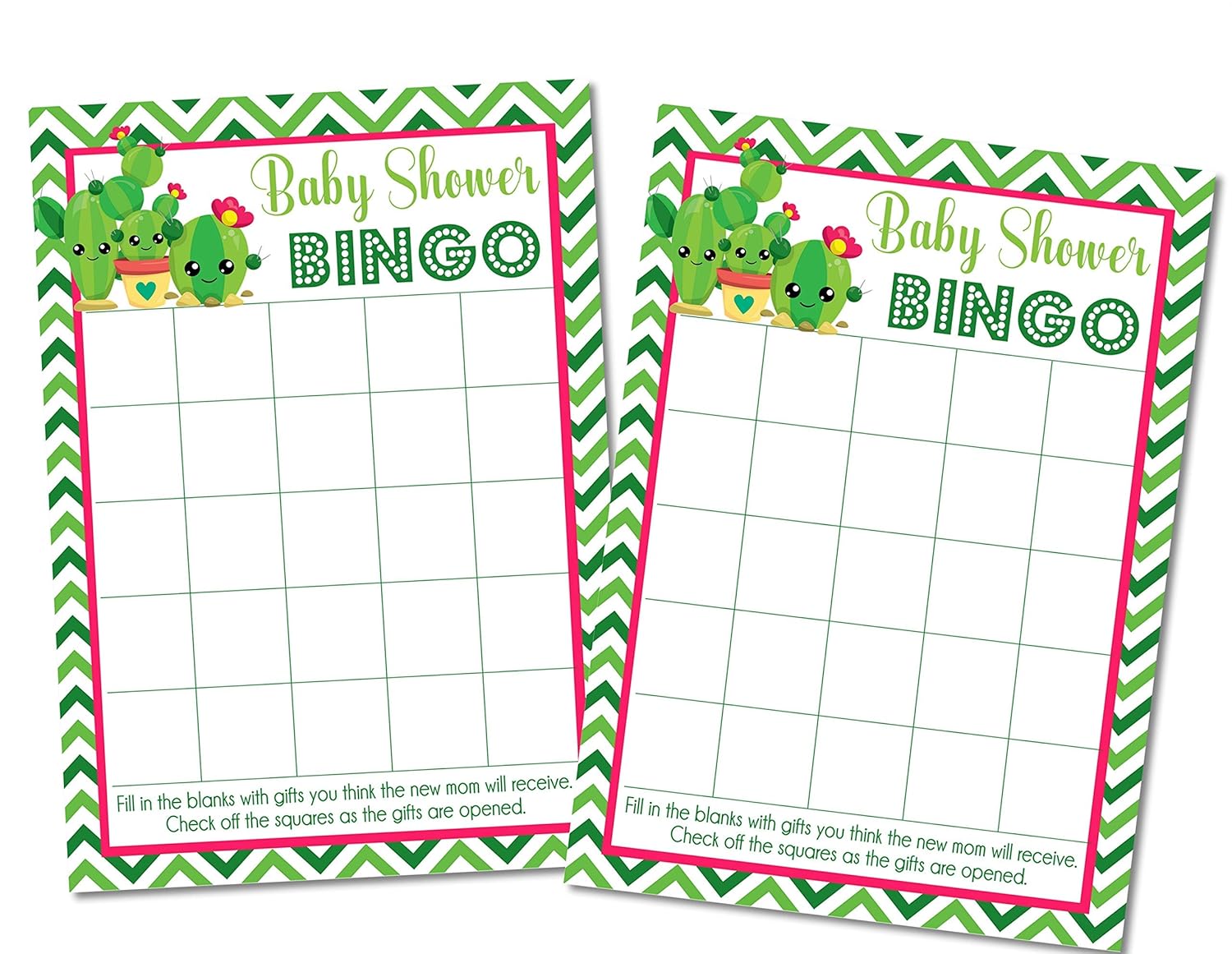Stationery & Party Supplies Cactus Fiesta Baby Shower Bingo Game Set of 20  Cards Cactus Fiesta Baby Shower Supplies Cactus Succulent Fiesta Baby  Shower Bingo Game Cards Cactus Fiesta Baby Shower Decorations