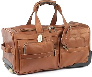 leather rolling duffel