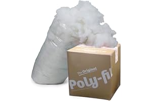 Fairfield The Original Poly-Fil, Premium Polyester Fiber Fill, Soft Pillow Stuffing, Stuffing for Stuffed Animals, Toys, Cloud Decorations, and More, Machine-Washable Poly-Fil Fiber Fill, 6.5 lbs. Box