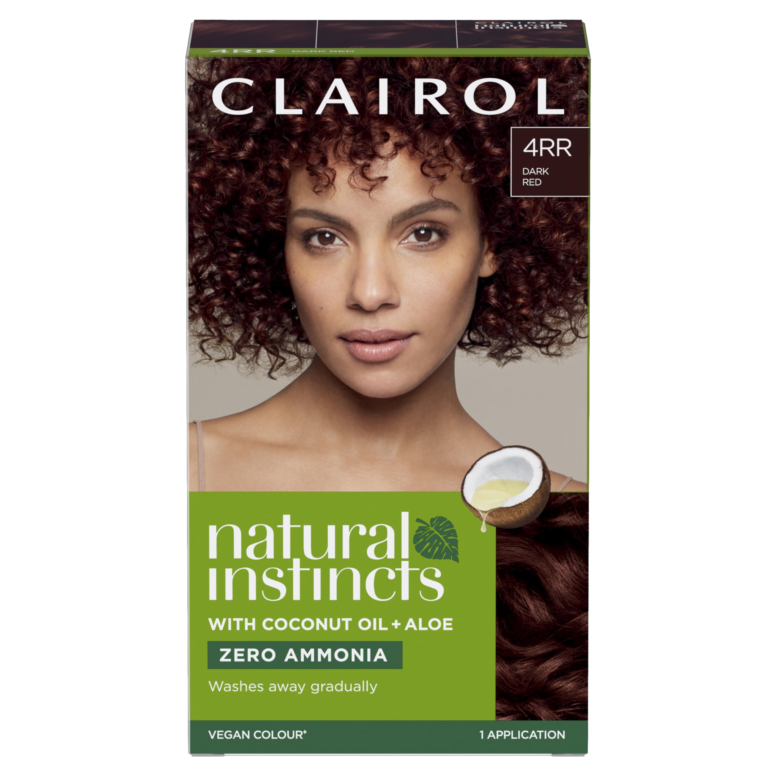 Clairol Natural Instincts Semi-Permanent No Ammonia Hair Dye, 4RR Dark Red — image 1