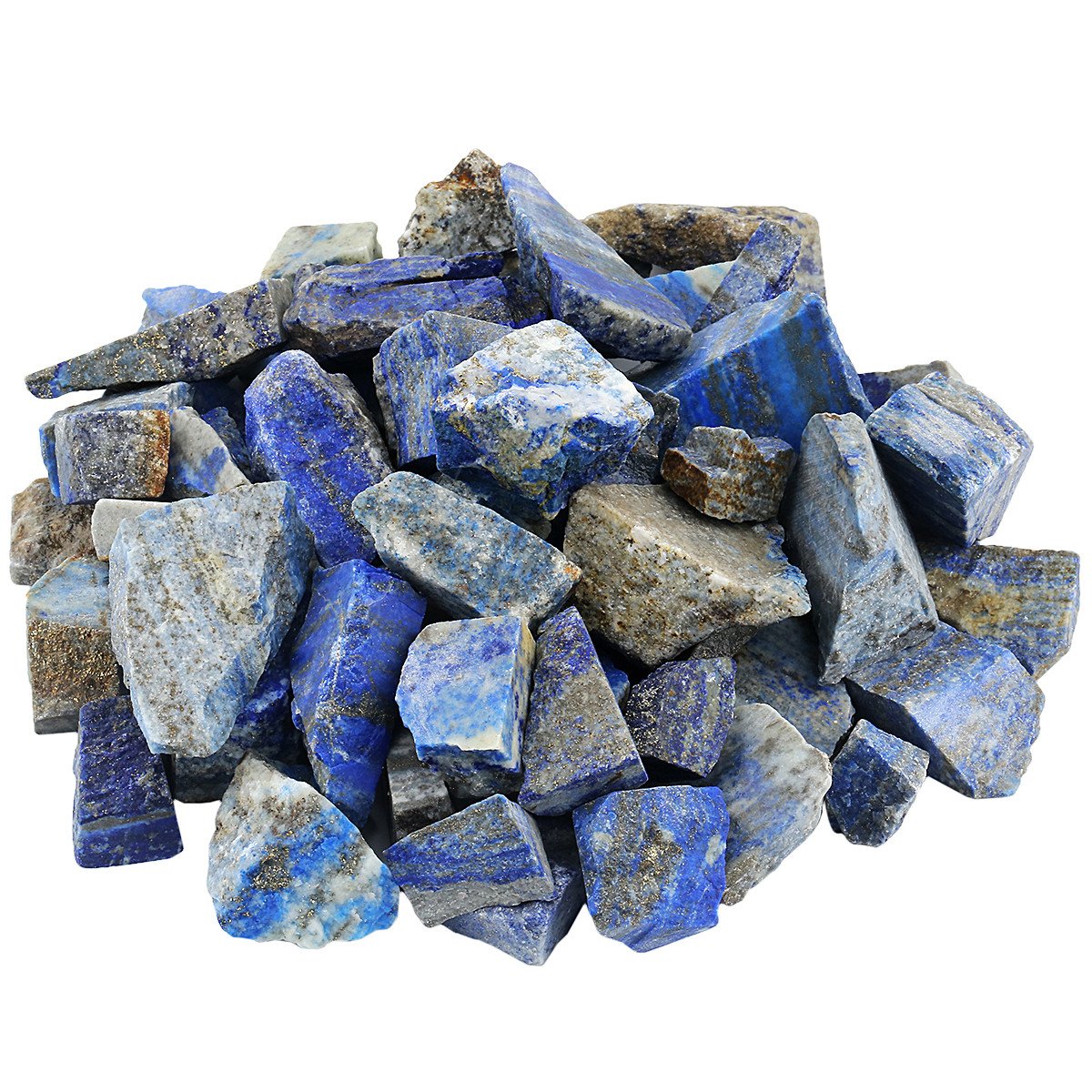 mookaitedecor 1 lb Bulk Natural Lapis Lazuli Raw Crystals Rough Stones for Tumbling,Cabbing,Polishing,Wire Wrapping,Wicca & Reiki Crystal Healing