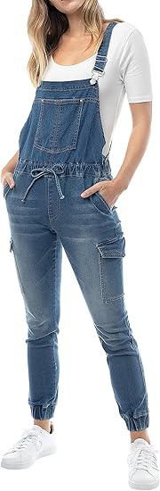 almost famous denim overalls