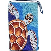Bamboo Trading SHB667 Club Bag Collection Embroidered Turtle Phone Bag, 7.5-inch Height