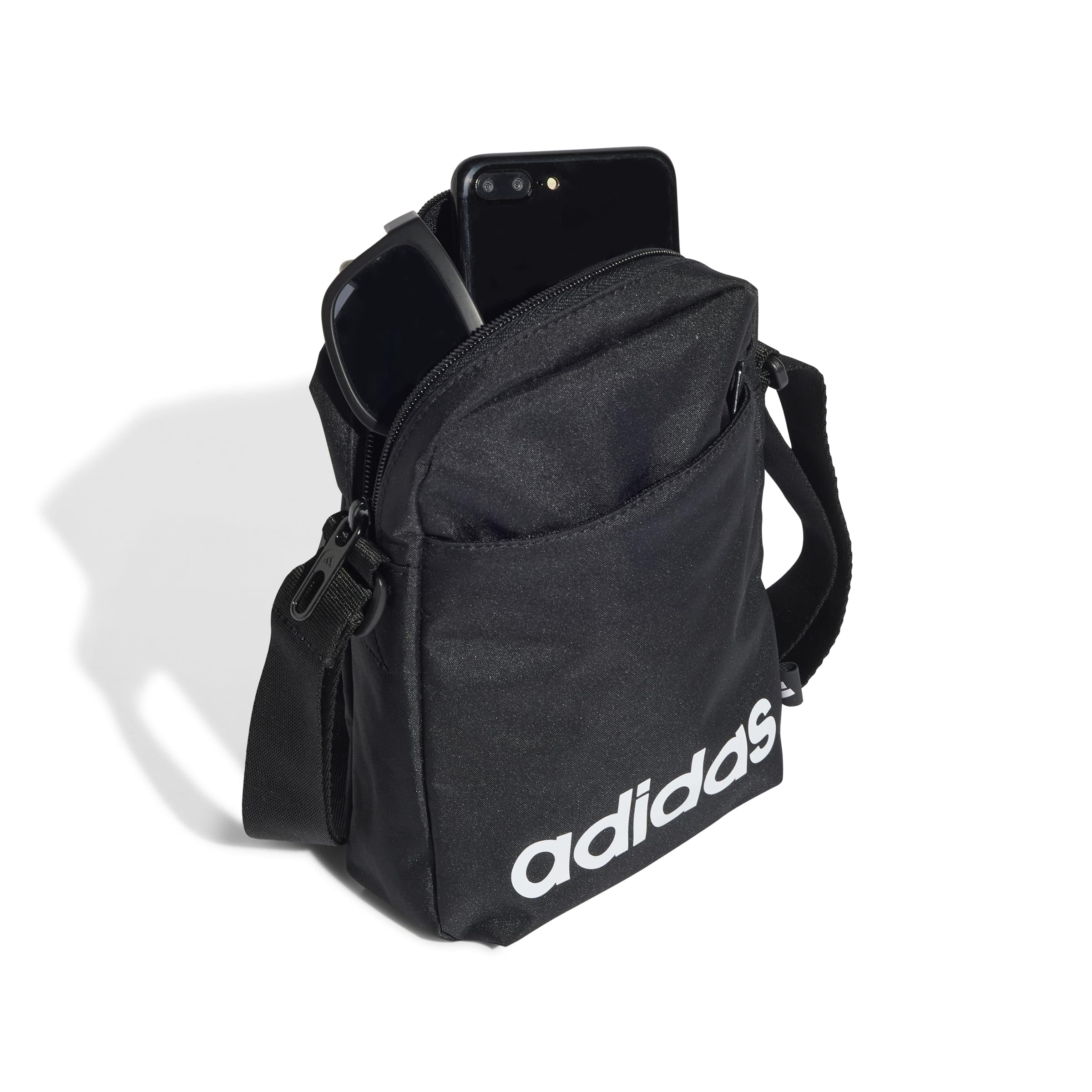 adidas Unisex LINEAR Organizer, Black/White, One Size 5