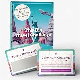 Your Lifestyle Business 50 Scratch-Off Travel Challenge Cards - Unique Travel Gift for Women, Men, Couples &amp; Travelers - Instant Adventure Ideas &amp; Prompts for Trips or Hometown