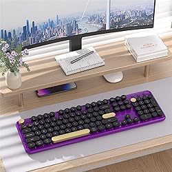 COVEVA Colorful Wireless Bluetooth Keyboard, 2.4G
