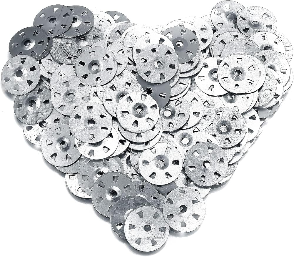 LJAPPLIED 600Pcs Easy Fix Washers 35 mm Galvanised Steel Fixing Washers