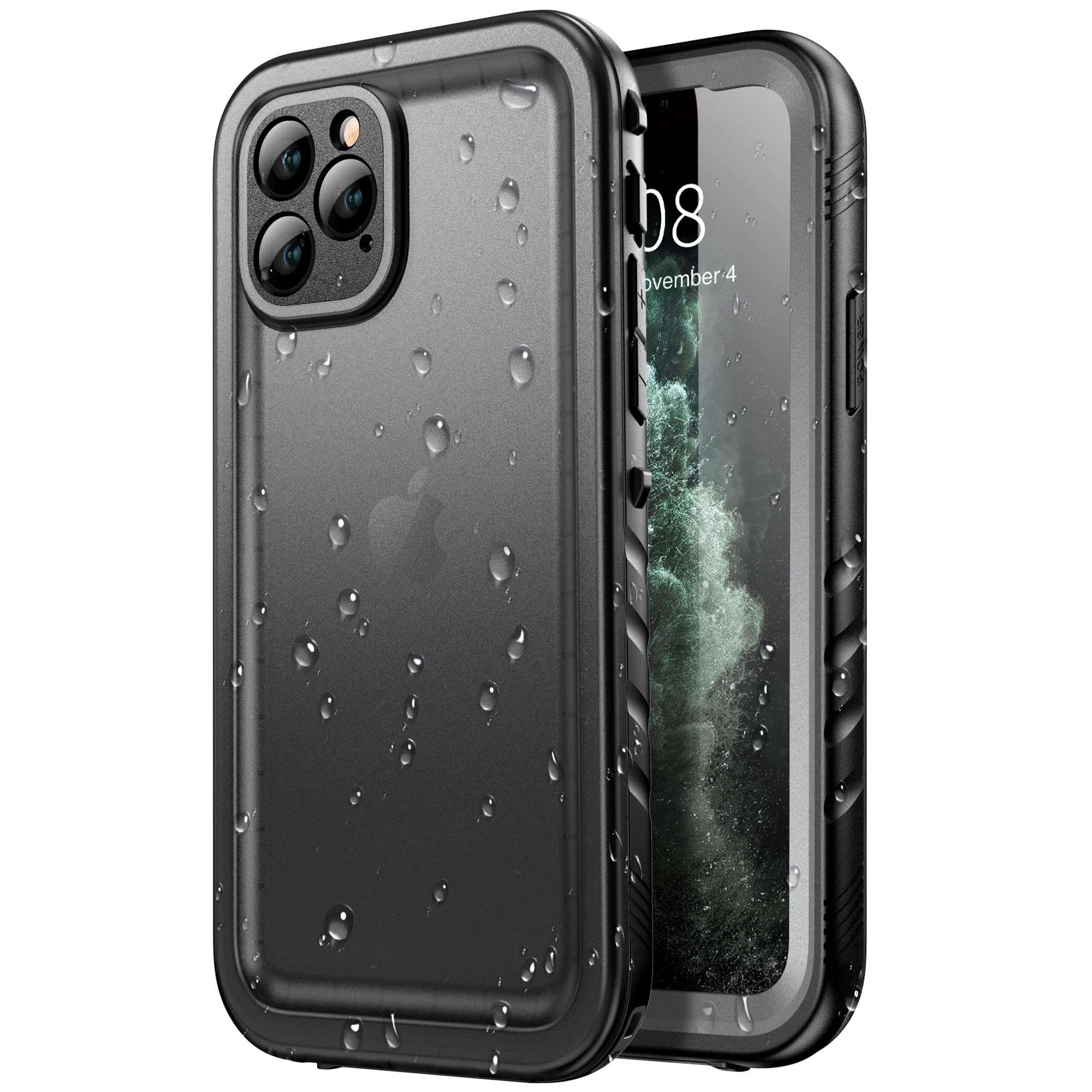 SPORTLINK for iPhone 11 Pro Waterproof Case - Shockproof Heavy Duty Front and Back Cover with [Built in Screen/Camera Protector] 360 Full Body Protective [Dustproof][IP68 Underwater] Black — image 1