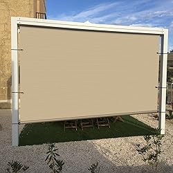 E&K Sunrise 3'Wx29'L Outdoor Shade Canopy Cover