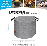 AWAHITAWA Fire Pit Cover for Solo Stove, Waterproof 20x17 Inch Shield view 7