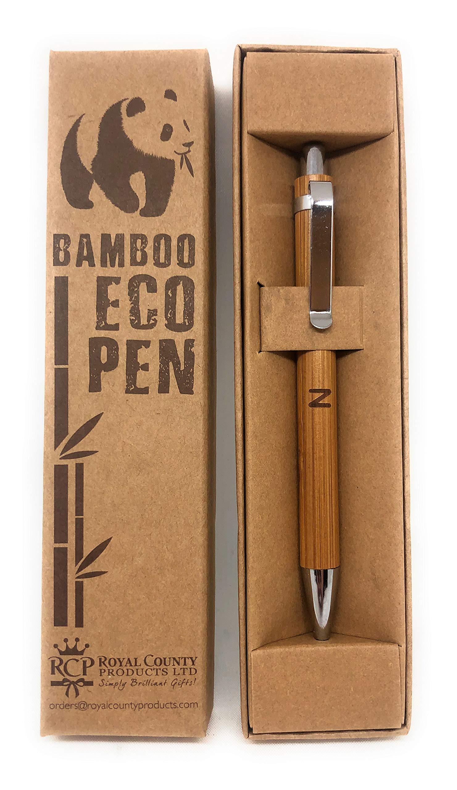 Royal County Personalised Bamboo Pens - Eco Friendly - N
