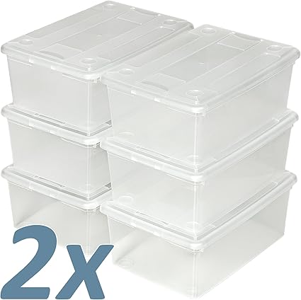 scatole scarpe trasparenti