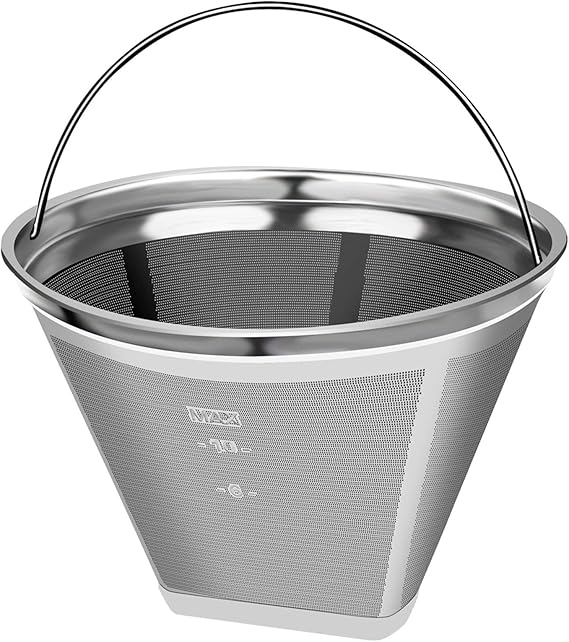 Coffee, Tea & Espresso Makers Universal Reusable Coffee Filter Basket Stainless Steel For