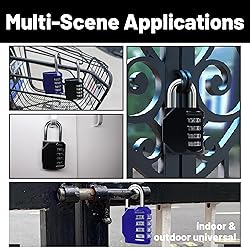 BTSYBTS 2 Pack Combination Lock 4 Digit, Resettable