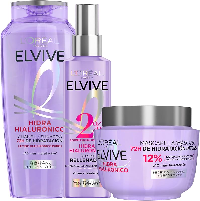 Elvive Hyaluron Mascarilla 300Ch250+Serum, Herkunftsland ‏ : ‎ Spanien