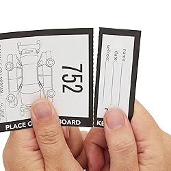 2000 Pieces 3-Part Valet Tickets for Cars, 2 Sets
