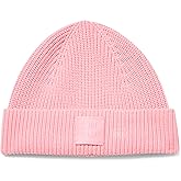 HUGO Womens Ribbed Woven Wool Beanie