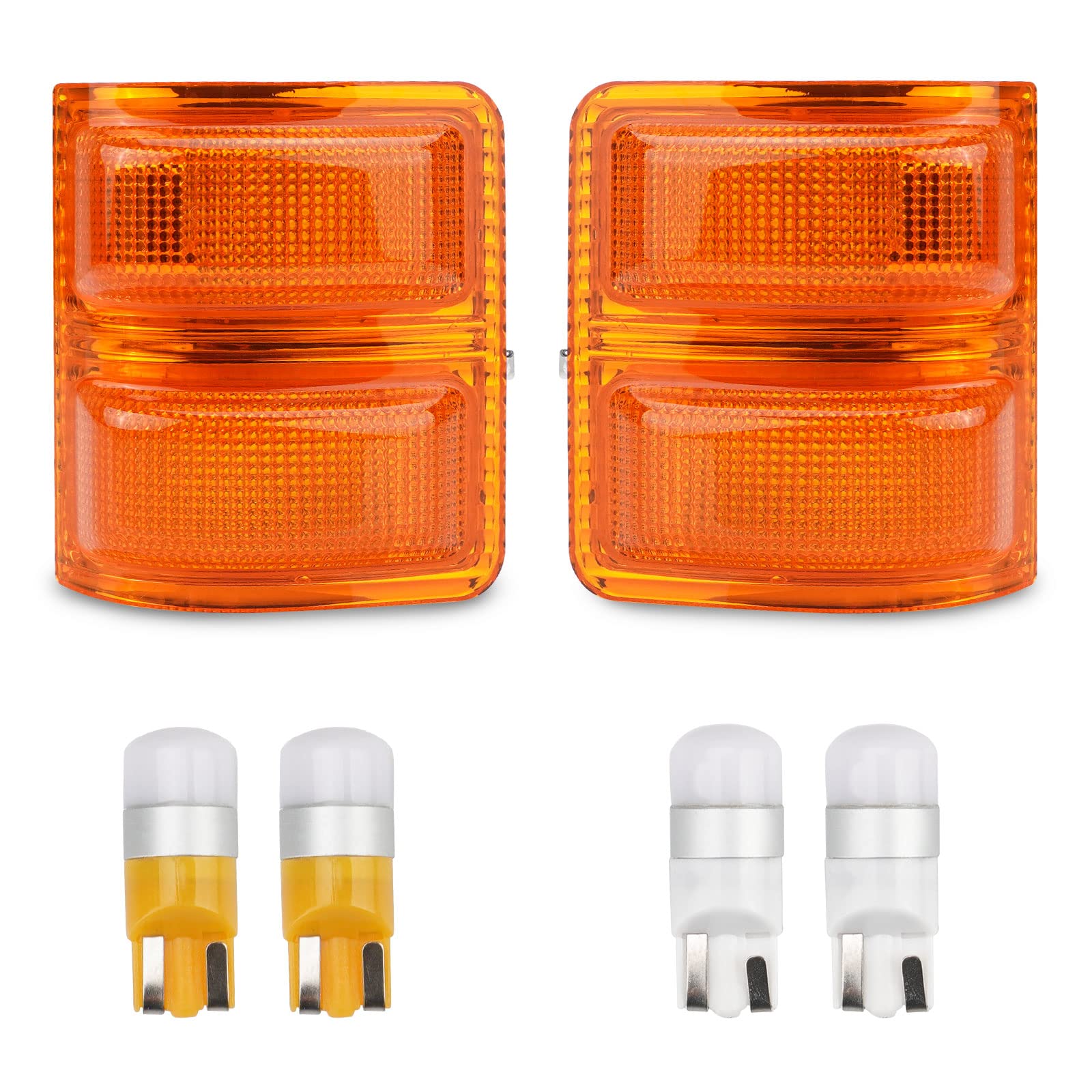 Photo 1 of Bestview Signal Mirror Lights, Amber Lens Side Marker Lamp for 2008-2016 Ford F250 F350 F450 F550 Super Duty for Pickup Truck,Amber & White led Turn Signal Light Aftermarket Replacement,2 PCS