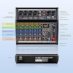 Pyle Professional Bluetooth DJ Audio Mixer