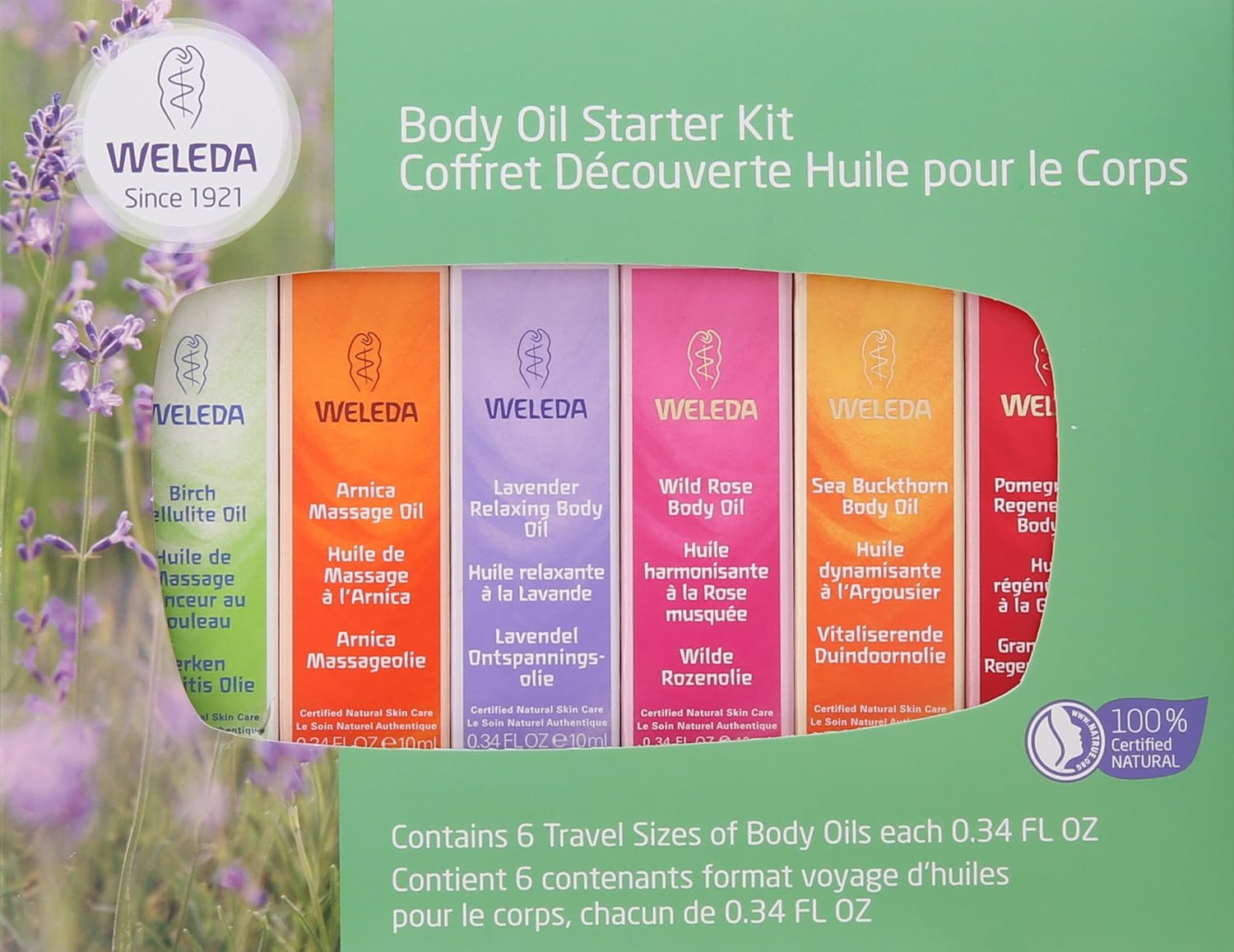 Weleda Body Oil Essentials, Kit, 0.34 Fl Oz (Pack of 6), Variety Pack : Massage Oils : Beauty