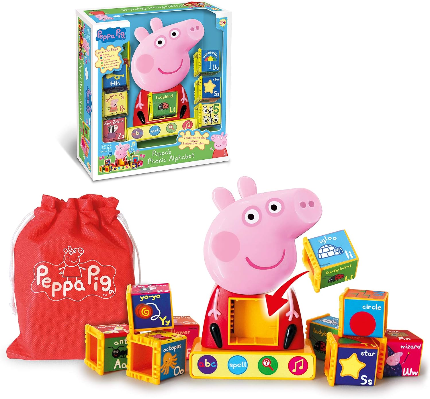 Peppa Pig, PP12 Peppa's Phonic Alphabet Toy For Kids, Interactive Learning & Child Development, Phonics, Alphabet, Spelling - Image 5