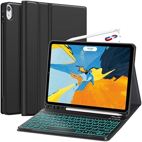 iPad Pro Case with Keyboard 2022 Colors Backlight