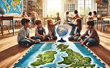 EXERZ Illuminated Globe 21cm - Battery-Only, Constellation Map Night Light view 8