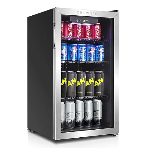 CROWNFUL Beverage Refrigerator and Cooler, Holds up to 118-Can