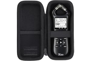 co2CREA Hard Travel Case for Xvive XV1-R Portable Stereo Audio Recorder, Shockproof Dustproof Protective Storage Bag with Hand Strap and Mesh Pocket