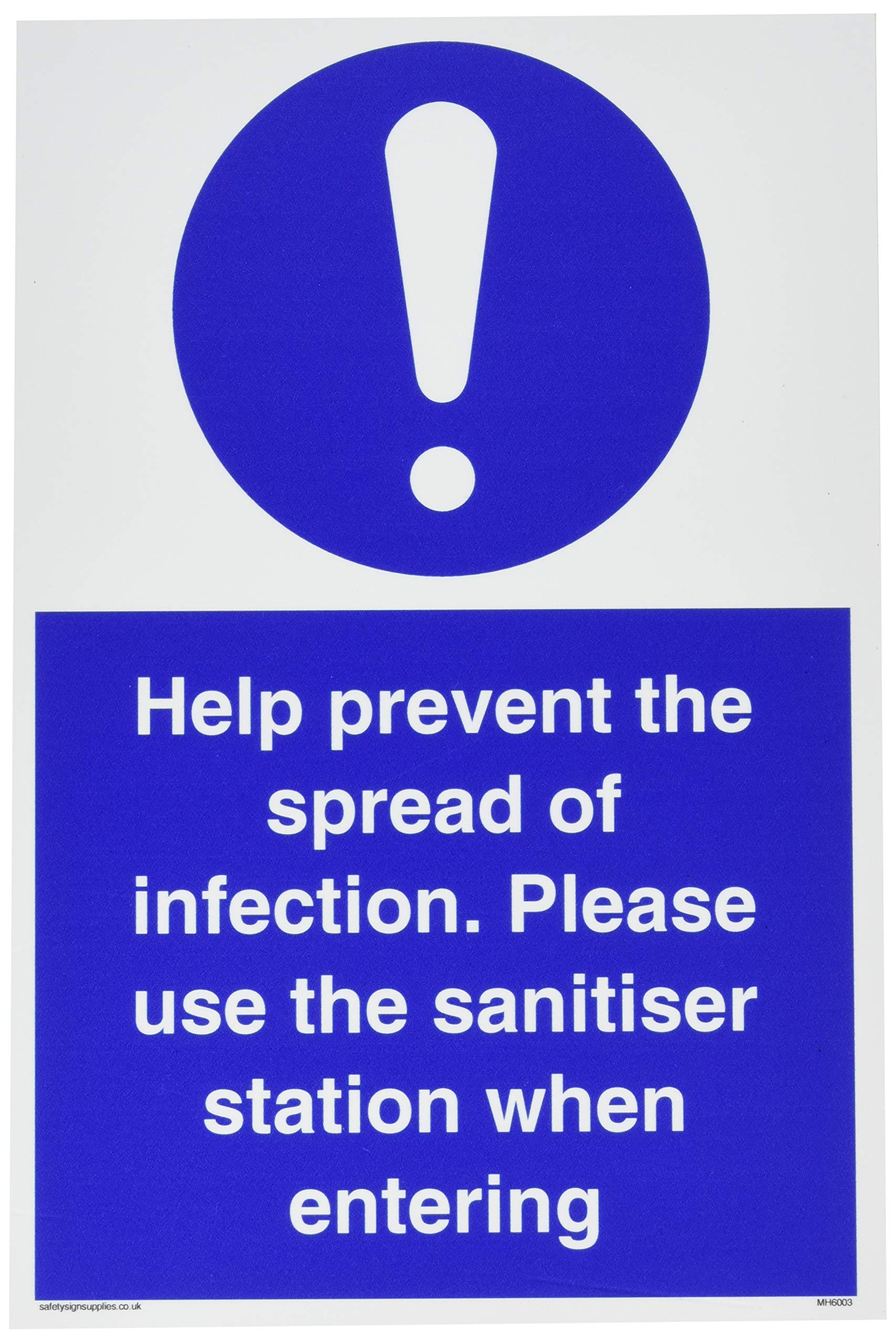Help prevent the spread of infection. Please use the sanitiser station when entering