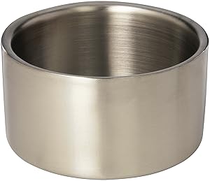 American Metalcraft SW4 Stainless Steel Double-Wall Food Coaster, Satin Finish, 4 3/4-Inch Diameter