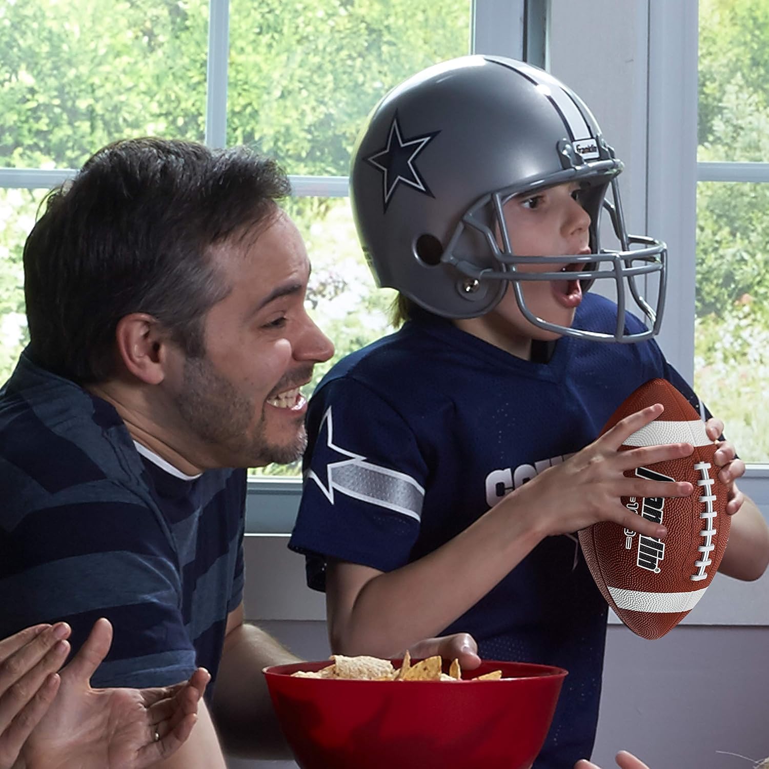 Franklin Sports NFL Dallas Cowboys Football Helmet & Jersey Set - Fan Costume - Youth OSFA - Ages 5-9 - NFL Official Licensed Product : Football Helmet : Clothing
