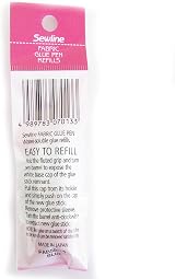 Sewline Fabric Glue Pen Plus 2 Double Refills EPP No Pins Dries Clear view 3