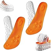Steppers Insoles for Men and Women, Cloud Insoles with Arch Support, 4D Memory Foam Insole, Breathable and Comfortable Shoe Inserts, Trim to Fit All Shoe Types (2Pair-Orange, Men 10-11/Women 12-13)