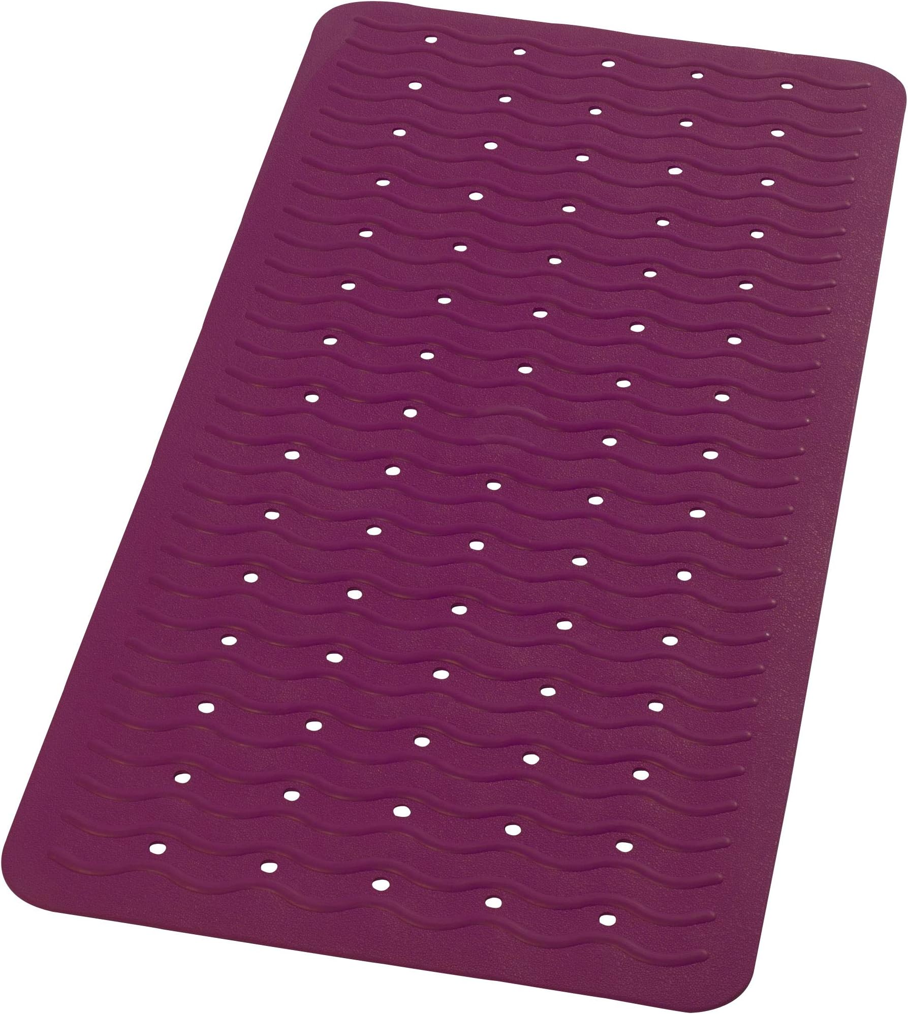 Ridder Anti Slip Bath mat, 100% Synthetic Rubber, Lilac, 38 x 72 cm