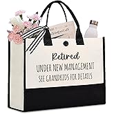Afterprints Retirement Gift for Woman, Retired Tote Bag, Retirement Gifts for Women 2025, Funny Retirement Canva Bag, Retirement Gifts for Coworker, Nurse, Grandma, Friend, Teacher