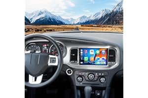 SIXWIN Android Car Stereo for Dodge Charger 2011 2012 2013 2014 with Wireless CarPlay Android Auto 9 Inch Touchscreen with Bluetooth GPS Navigation WiFi FM Backup Camera MIC 2G+32G