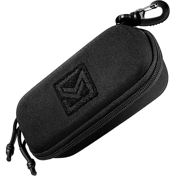 OneTigris Funda Molle Para Gafas De Sol: Nailon 1000D, Semirrígida, Con Carabinero (Negro)