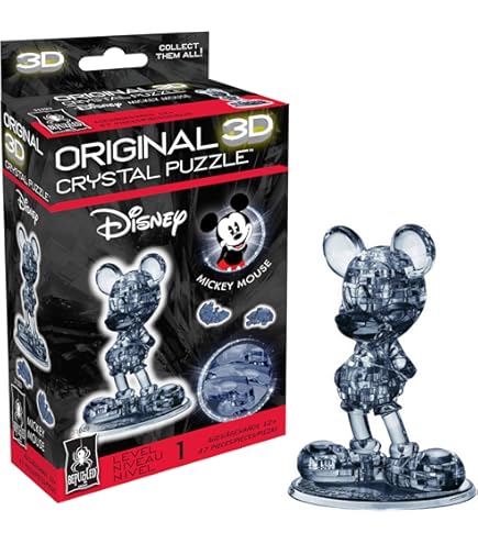 Amazon.com: BePuzzled | Disney Platinum Mickey Original 3D Crystal