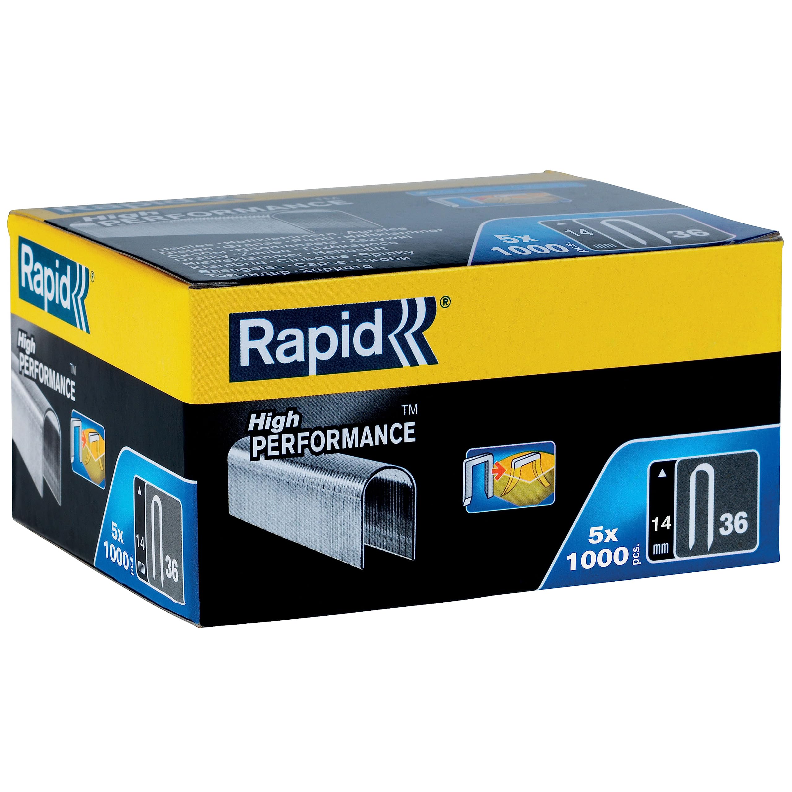 Rapid 36 x 14mm Staples Box of 5000