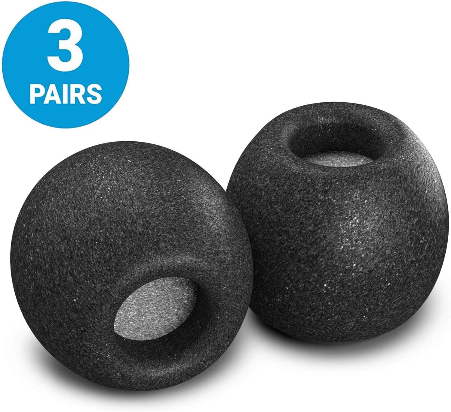 Comply Comfort Plus Premium Memory Foam Earphone Tips, Audio-Technica, Bose QuietComfort 20, Denon, JVC, RHA, SoundMAGIC &More, Secure Noise Reducing Replacement Earbud Tips, Tsx-400 (Medium, 3 Pair)