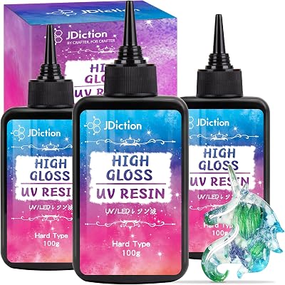 JDiction UV Resin 300g High Gloss Clear Sunlight Activated Glue Kit
