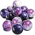 Galaxy Stress Balls for Kids - Pack of 50 Bulk - Squeeze Anxiety Fidget Sensory Balls for Children with Outer Space Theme, Great Toys for Party Favors and Birthday Party Supplies