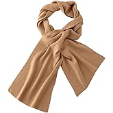 RYYOYY Elegant 100% Cashmere Scarf for Women Luxury Warm Scarves with Gift Box Camel