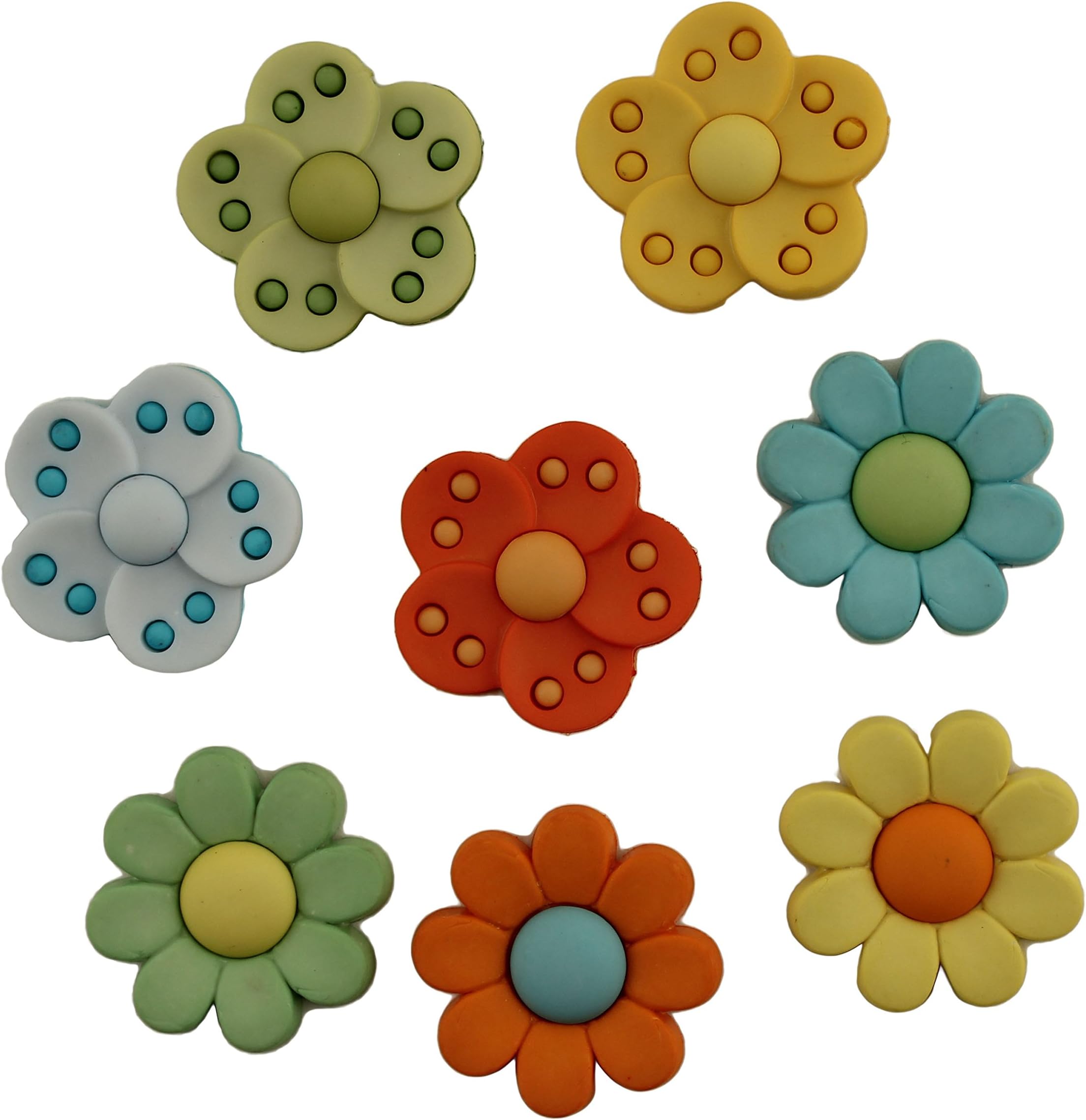 Buttons Galore Flower Power Button Bag