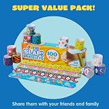 JOYIN Slap Bands 100Pcs Colorful Hearts Animal Designs Party Favors view 3