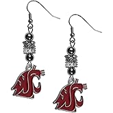 Siskiyou Sports NCAA unisex-adult Euro Bead Earrings