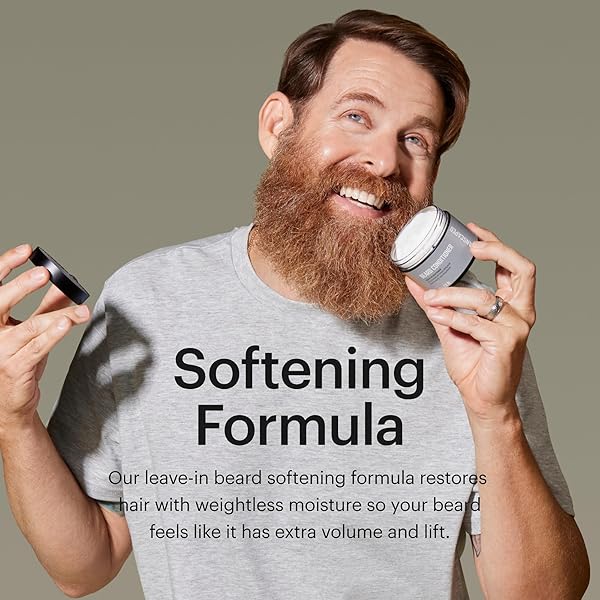 MANSCAPED® ULTRAPREMIUM BEARD CONDITIONER, LEAVE-IN SOFTENER WITH NOURISHING OILS AND ANTIOXIDANTS, SHEA BUTTER, EUCALYPTUS, LAVENDER, COCONUT OIL HYDRATES & RESTORES MOISTURE, (4 OZ)