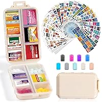 Amazon.com: Pill Organizer with Medicine Labels 161 Labels