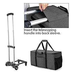 LUXJA Rolling Tote Compatible with Cricut Maker
